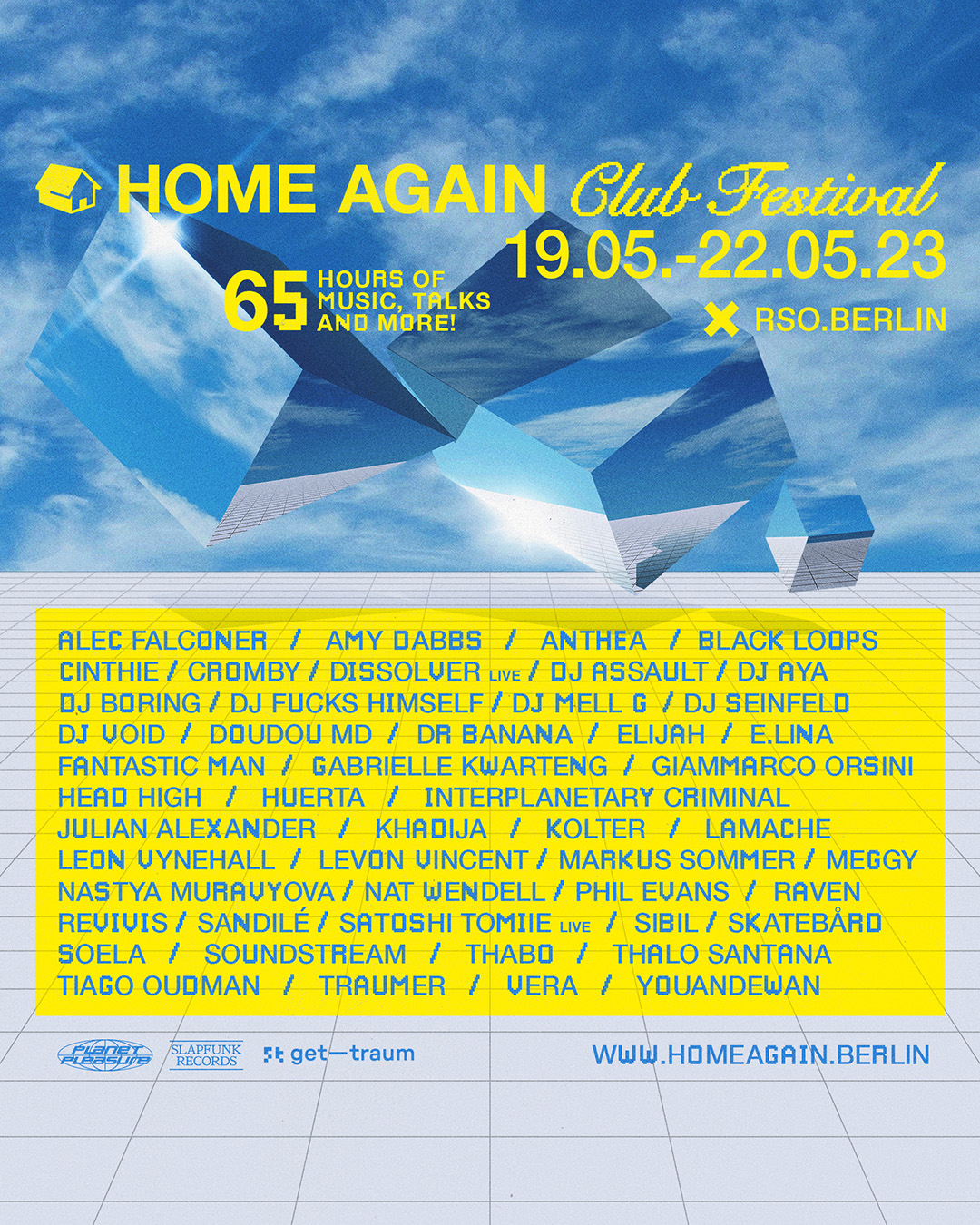 19.–22.05.   Home Again Club Festival